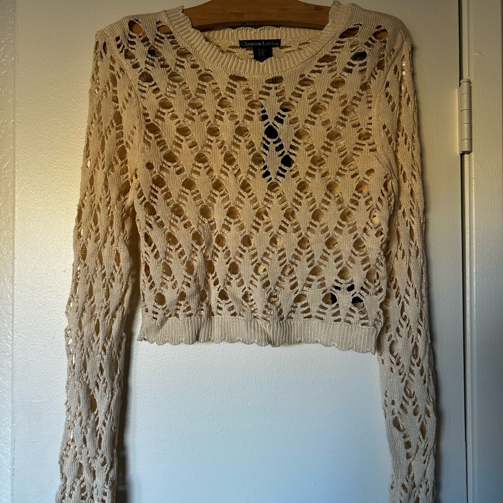 Christian Lacroix Cream Sweater